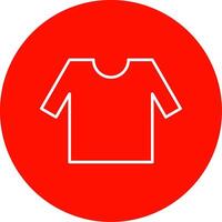 Shirt Line Circle color Icon vector