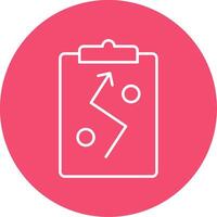 Strategy Line Circle color Icon vector