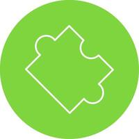 Puzzle Line Circle color Icon vector