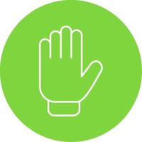 Gloves Line Circle color Icon vector