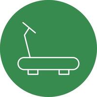 Treadmill Line Circle color Icon vector