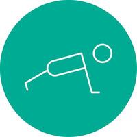 Exercise Line Circle color Icon vector