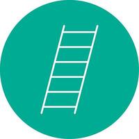 Ladder Line Circle color Icon vector