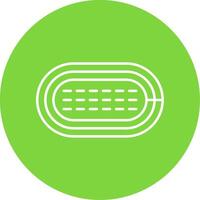 Running Track Line Circle color Icon vector