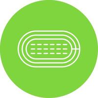 Running Track Line Circle color Icon vector