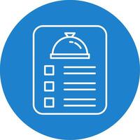Menu Line Circle color Icon vector