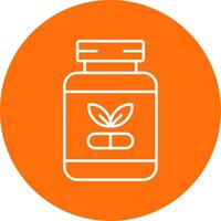 Supplements Line Circle color Icon vector