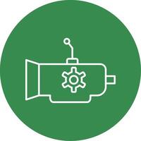 Gearbox Line Circle color Icon vector