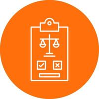 Regulation Line Circle color Icon vector