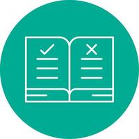 Guidelines Line Circle color Icon vector