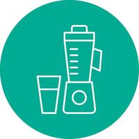 Juicer Line Circle color Icon vector