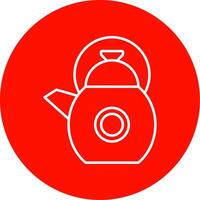 Kettle Line Circle color Icon vector