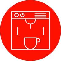 Coffe Maker Line Circle color Icon vector