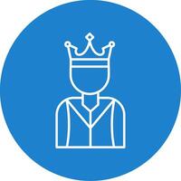 Prince Line Circle color Icon vector