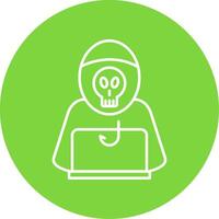 Data Phishing Line Circle color Icon vector