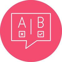 Ab Testing Line Circle color Icon vector