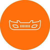 Bumper Line Circle color Icon vector