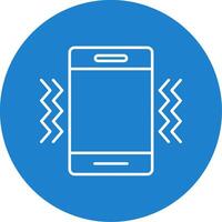 Vibration Line Circle color Icon vector