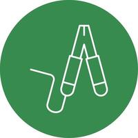 Jumper Line Circle color Icon vector