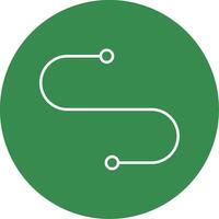 Curve Line Circle color Icon vector