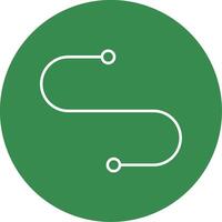 Curve Line Circle color Icon vector