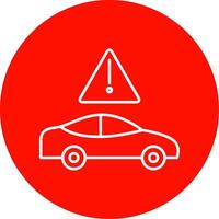 Traffic Jam Line Circle color Icon vector