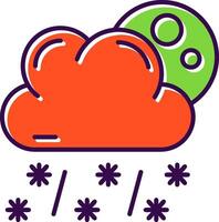 Snow Filled Icon vector