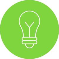 Idea Line Circle color Icon vector