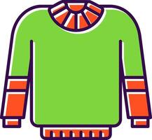 Sweater Filled Icon vector