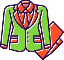 Business suit Filled Icon vector