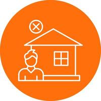 Homeless Line Circle color Icon vector