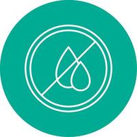 Water Scarcity Line Circle color Icon vector