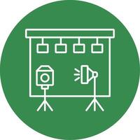 Studio Line Circle color Icon vector