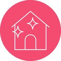 House Cleaning Line Circle color Icon vector