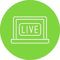Live Line Circle color Icon vector