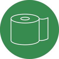 Toilet Paper Line Circle color Icon vector