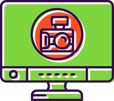 Camera Filled Icon vector