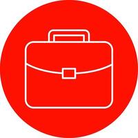 Brief Line Circle color Icon vector