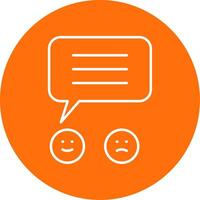 Response Line Circle color Icon vector