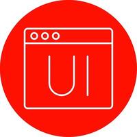 Ui Line Circle color Icon vector