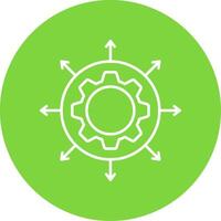 Expansion Line Circle color Icon vector