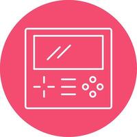 Gameboy Line Circle color Icon vector