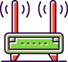 Router Filled Icon vector