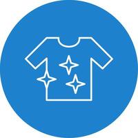 Shirt Line Circle color Icon vector