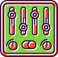 Control Filled Icon vector