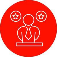 Leader Line Circle color Icon vector