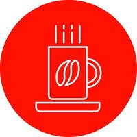 Coffee Mug Line Circle color Icon vector