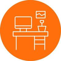 Workbench Line Circle color Icon vector