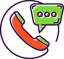 Contact Filled Icon vector