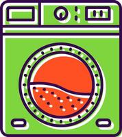 Laundry Filled Icon vector